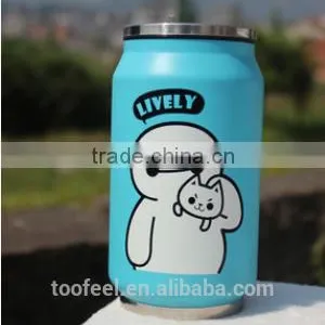 260ml Cold Water Bottle,screwd Loop Lid Single Wall Stainless Steel Mug,customized Drinking Bottle thumbnail-2