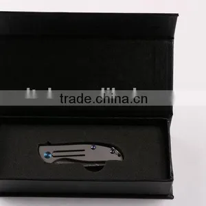 OEM Titanium Alloy Handle Material and Damascus Blade Material Folding Knife thumbnail-6