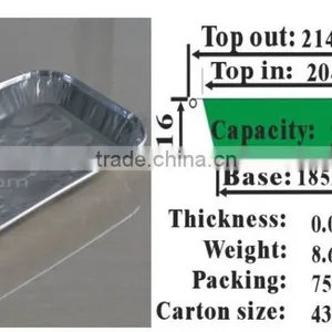 8 Inches Refreshments Aluminum Foil Tray C003 thumbnail-1