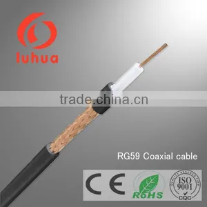 RG59 2c Coaxial Cable rg 59 + 2 Core Power for Video Camera CCTV CATV System CE RoHS ISO9001 Approved thumbnail-4