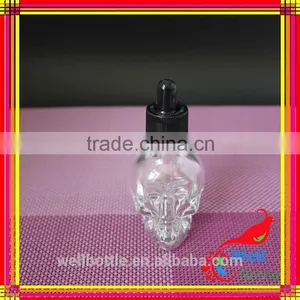 15ml 30ml 50ml Skull e Juce Liquid Skull Glass Dropper Bottle With Shrink Wrap Label thumbnail-4
