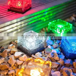 Energy Saving Yellow Integrated Greenway Solar Ice Brick Light thumbnail-2