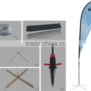 Aluminium and Fiberglass Beach Flag Pole thumbnail-1