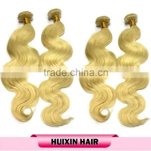 New Arrival High Quality Brazilian Body Wave Remy Hair Color 613 Blonde Human Hair Weave thumbnail-3