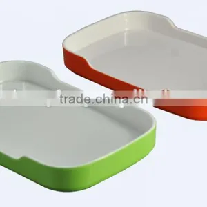 6373 Melamine Two Colors Korean Plates thumbnail-3