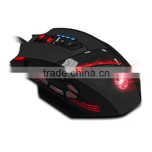 ZELOTES 12 Programmable Buttons LED Optical Professional High Precision USB Gaming Mouse thumbnail-1