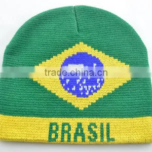 Fashion Unisex Custom Jacquard Logo Football Fans Winter Cap/hat Factory Wholesale thumbnail-1