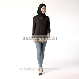 New Muslim Women Loose Blouse Shirts thumbnail-3