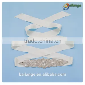 2016 Fancy New Fashion Sew-on Fancy Rhinestone Sash Belt for Wedding Dress thumbnail-3