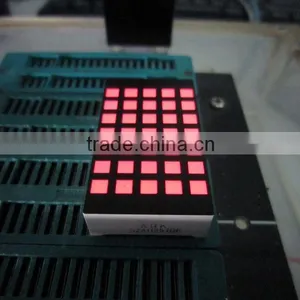 1.2" 5x7 Square Dot Amber Color Dot Matrix LED Display thumbnail-2
