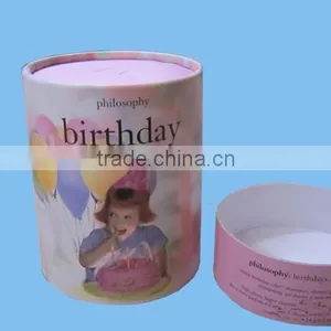 Natural Custom Package OEM Print Labeling Paper Tube for Gift thumbnail-2