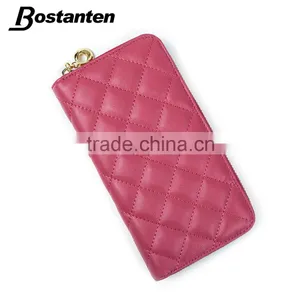 Fashion Plaid Leather Hand Purse for Women thumbnail-1