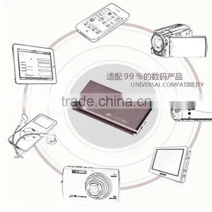 High Quality 10000mah Power Bank Alu Body, 10000mah Power Bank CE/ROSH/FCC, Silver Alu Power Bank thumbnail-3