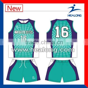 Sublimation Customized High Class Sleeveless Volleyball Jerseys For Unisex thumbnail-1