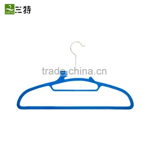 16.5 Inches Blue Creative Magic Velvet Clothes Hanger thumbnail-4