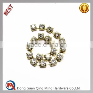 Bling Bling Handmade Crystal Rhinestone Chain For Shoe Decoration thumbnail-1
