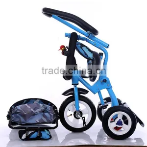 Latest Model Foldable Baby Tricycle for Kids Trike Children Tricycle Stroller 4 In1 thumbnail-5