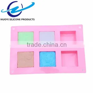 6 Cavities Square Shape Hand Made Soap Mold thumbnail-4