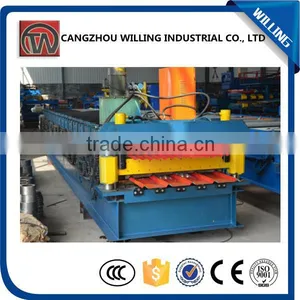 Hydraulic Steel Corrugated And IBR Wall Cladding Roofing Sheet Roll Forming Machine thumbnail-3