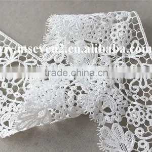 Good Price Lace in 7.5cm Wide Embroidery Polyester Lace Trim Eyelash in White Lace Trim thumbnail-4