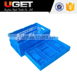 Unique Patent Design Alkali Resistance Foldable Plastic Poultry Crate thumbnail-1