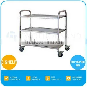 Hot Sale Metal Laundry Cart With Wheels - Three Shelf TT-BU100B thumbnail-1