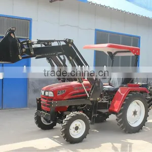 Small Tractor 30HP 4WD With 4in1 Assembled Loader and 3PL Backhoe thumbnail-1