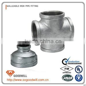 Malleable Iron Pipe Fittings Cross Thread NPT Standard thumbnail-5