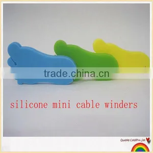 Silicone Earphone Bobbin Winder ,silicone Cable Winders, Earphone Cord Wrap thumbnail-1