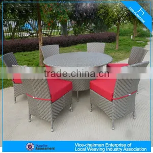 A - Malaysia Dining Round Table and Chair Wicker Furnitures Setting 170+2050 thumbnail-1