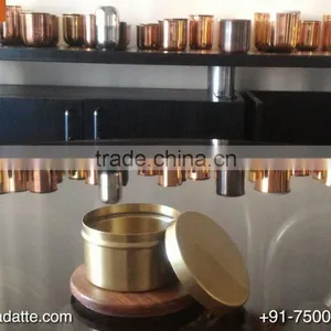 Indian Factory Made Brass Candle Jar for Soya Wax thumbnail-2
