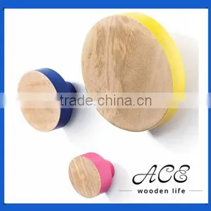 High Quality Wooden Colorful Hook for Home Decoration thumbnail-1