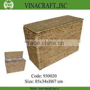 Folding Laundry Basket With Cotton Sheet Inside thumbnail-1
