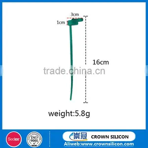Flexible Slide Fastener Shape Silicone Cable Tie, Recyclable Silicone Food Loop thumbnail-3