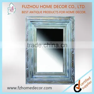 TOP SELLING~ Antique Wooden Colorful Mirror Frame With Wooden Line Decor thumbnail-1