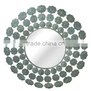 Metal Decorative Round Sheped Wall Hanging Mirrors thumbnail-1