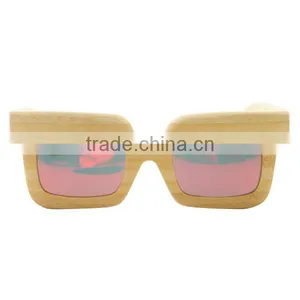 China Factory OEM Wood Eyewear Party Wooden Sunglasses thumbnail-1