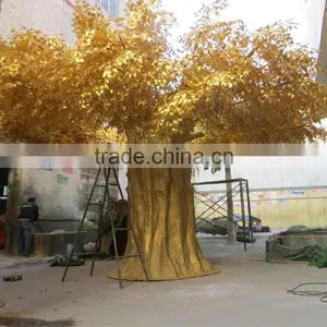 SJ2001008 Wholesale Artificial Tree Landscape Cheap Make Model Tree Golden Artificial Outdoor Trees thumbnail-1