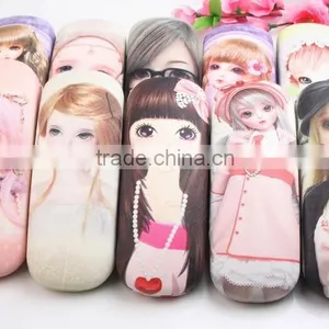 Supply Fashion Cute Girl Pattern Glasses Case thumbnail-1