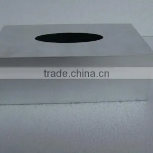 High Quality Best Selling Lacquer Rectangle Metallic Silver Tissue Box From Vietnam thumbnail-1