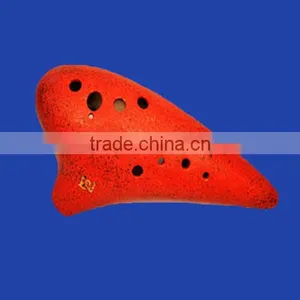 12 Hole G Major Bass Glazed Ocarina thumbnail-1