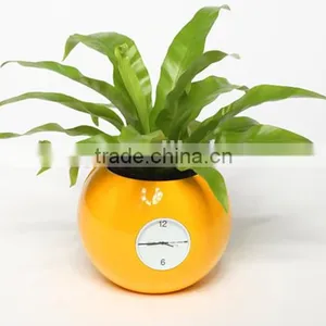 Happygenius Desktop Self-Watering Flower Pot With Clock thumbnail-4