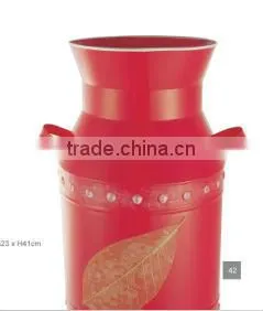 RED Milk Jug Galvanized Steel Pitcher Garden Pots Home Pots Pitcher thumbnail-1