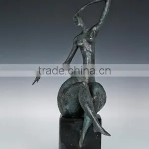 Bronze Fat Lady Living Home / Hotel Morden Decoration Bronze Sculpture thumbnail-1