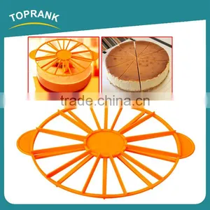 Toprank Multifunction Dessert Tools Easy 10/12 Pieces Round Cake Slicer Cutter DIY ABS Plastic Cake Divider thumbnail-1