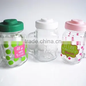 Glass Mason Stash Canning Mug With Pig Unique Lid thumbnail-1