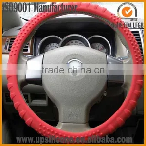 BPA Free Car Silicone Rubber Steering Wheel Covers for Lady and Young Girl thumbnail-1