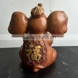 Resin Small Elephant Mascot Decoration thumbnail-2