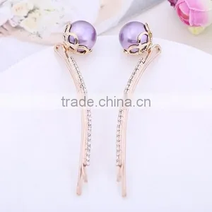 Beautiful Crystal Pearl Jewel Hair Clip thumbnail-3