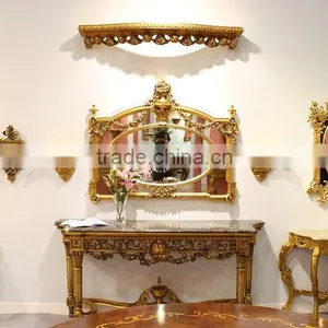 Made in China Foshan Factory Baroque Furniture Console Gold thumbnail-1